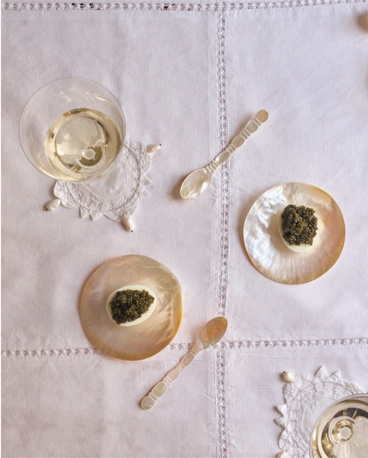 Champagne with Caviar vol au vent pairing
